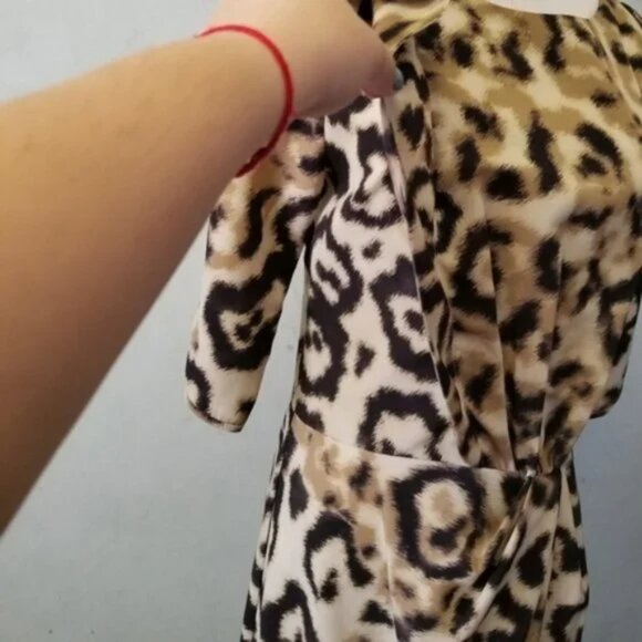 Yoana Baraschi Anthropology leopard dress women's size 4 (I20) - Picture 2 of 8